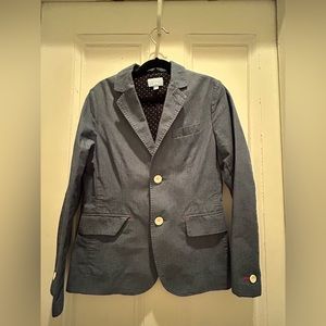 Boys Uniqlo single breasted blue blazer, worn once. Size 9-10